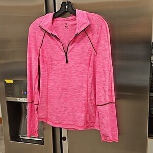 💕Z BY ZELLA💕 Fast Pace Half Zip Jacket ~ Pink Shockwave Medium NWOT